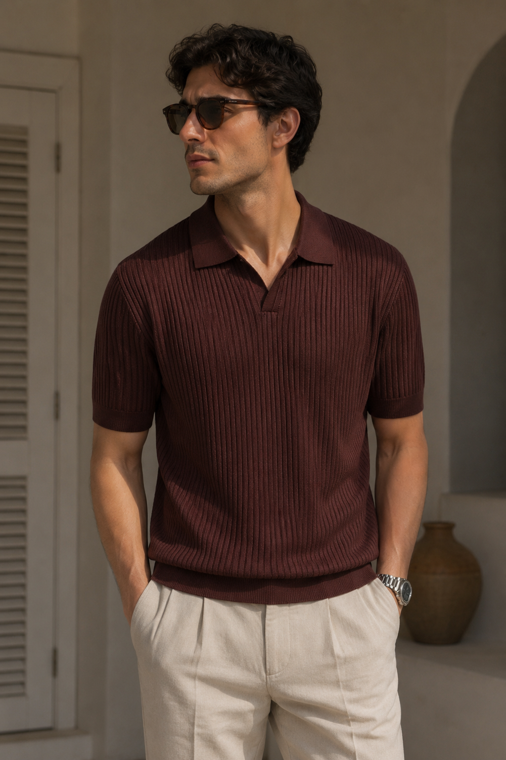 Portofino Ribbed Polo